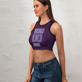 Custom Purple Light Purple Sleeveless Tank Top