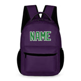 Custom Purple Emerald Green Kids Backpack