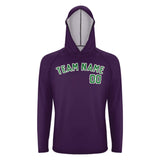 Custom Purple Emerald Green UV-Hoodie