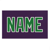 Custom Purple Emerald Green Beach Towel