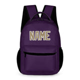 Custom Purple Light Khaki Kids Backpack
