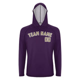 Custom Purple Light Khaki UV-Hoodie