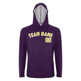 Custom Purple Light Yellow UV-Hoodie