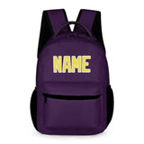 Custom Purple Light Yellow Kids Backpack