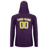 Custom Purple Light Yellow UV-Hoodie