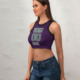 Custom Purple Blue Green Sleeveless Tank Top