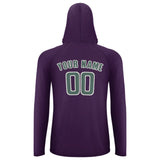 Custom Purple Blue Green UV-Hoodie