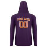 Custom Purple Orange UV-Hoodie
