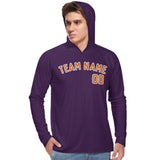 Custom Purple Orange UV-Hoodie