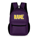 Custom Purple Gold Kids Backpack