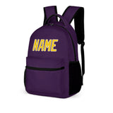 Custom Purple Gold Kids Backpack