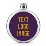 Custom Purple Yellow Hip Flask