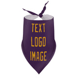 Custom Purple Yellow Pet Scarf