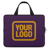 Custom Purple Yellow Laptop Bag