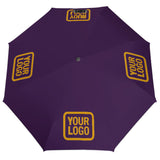 Custom Purple Yellow Automatic Umbrella