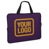 Custom Purple Yellow Laptop Bag