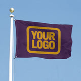 Custom Purple Yellow Flag