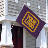 Custom Purple Yellow Flag