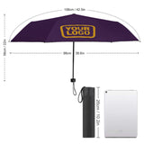 Custom Purple Yellow Automatic Umbrella