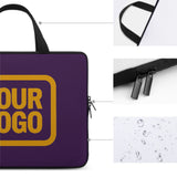 Custom Purple Yellow Laptop Bag