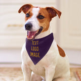 Custom Purple Yellow Pet Scarf