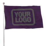 Custom Purple Dark Grey Flag