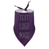 Custom Purple Dark Grey Pet Scarf