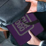 Custom Purple Dark Grey Laptop Bag