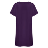 Custom Purple Dark Grey Nachthemd