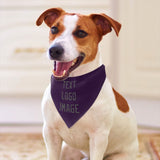 Custom Purple Dark Grey Pet Scarf