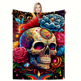 Blanket for Son Gifts, “You Are Brave, Strong, Loved”, From Parents, Birthday, Christmas, Graduation, Motivational, Inspirational