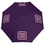 Custom Purple Light Pink Automatic Umbrella