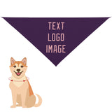 Custom Purple Light Pink Pet Scarf