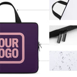 Custom Purple Light Pink Laptop Bag