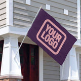 Custom Purple Light Pink Flag