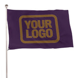 Custom Purple Khaki Flag