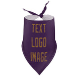 Custom Purple Khaki Pet Scarf