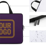 Custom Purple Khaki Laptop Bag