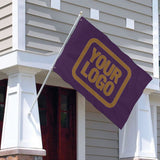 Custom Purple Khaki Flag