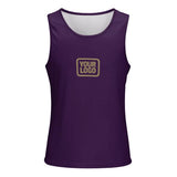 Custom Purple Light Khaki Men's Tank Top