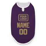 Custom Purple Light Khaki Pet Vest