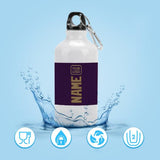 Custom Purple Light Khaki Sports Bottle