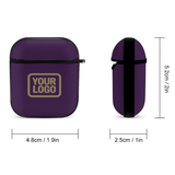 Custom Purple Light Khaki AirPods Case