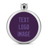 Custom Purple Light Purple Hip Flask