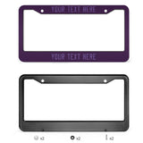 Custom Purple Light Purple License Plate Frame