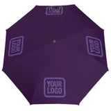 Custom Purple Light Purple Automatic Umbrella