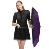 Custom Purple Light Purple Automatic Umbrella