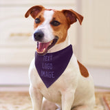 Custom Purple Light Purple Pet Scarf