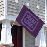 Custom Purple Light Purple Flag