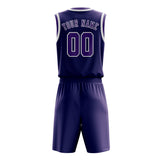 Custom Purple Light Purple Basketball Set